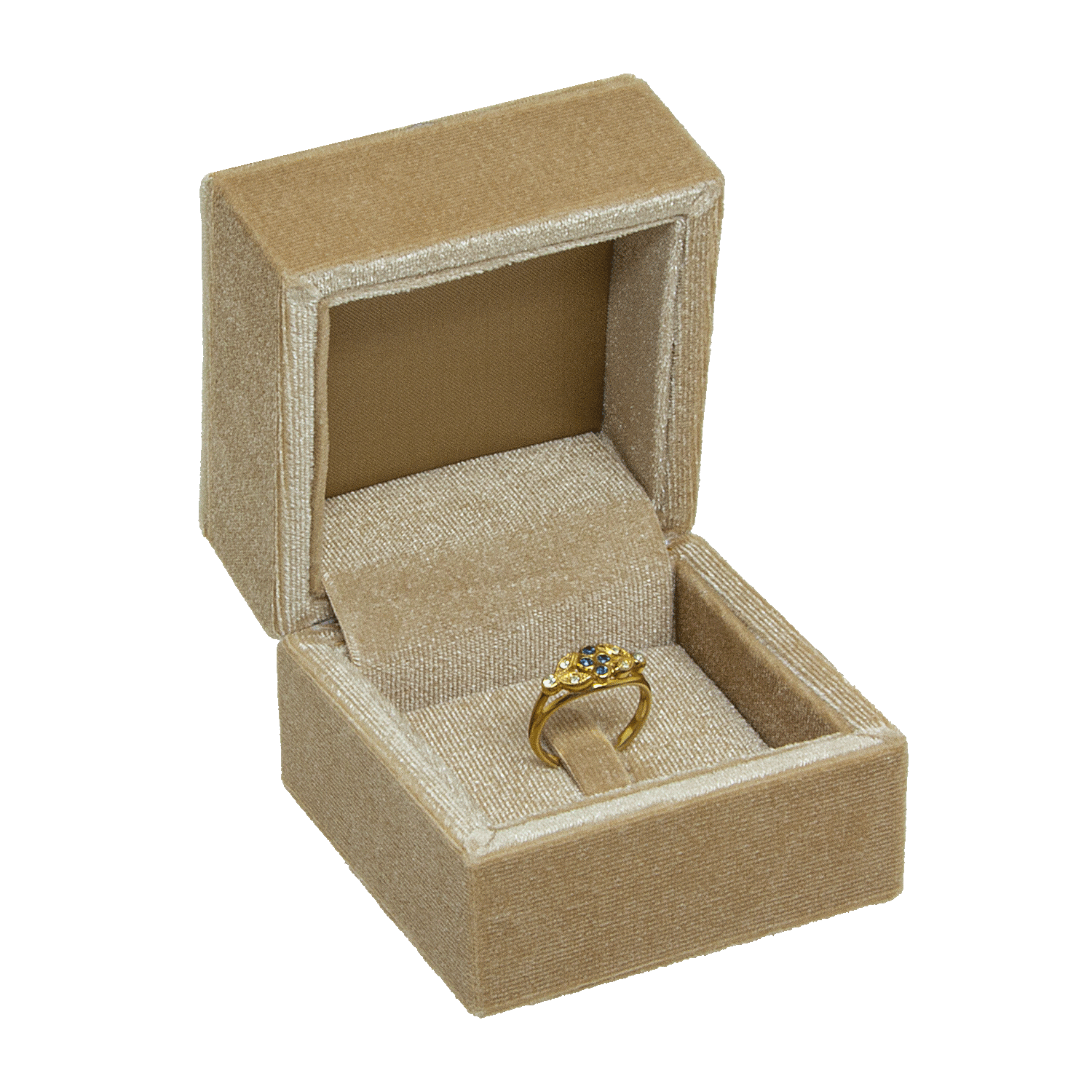 Estuches con funda de terciopelo para anillos - pendientes - colgantes