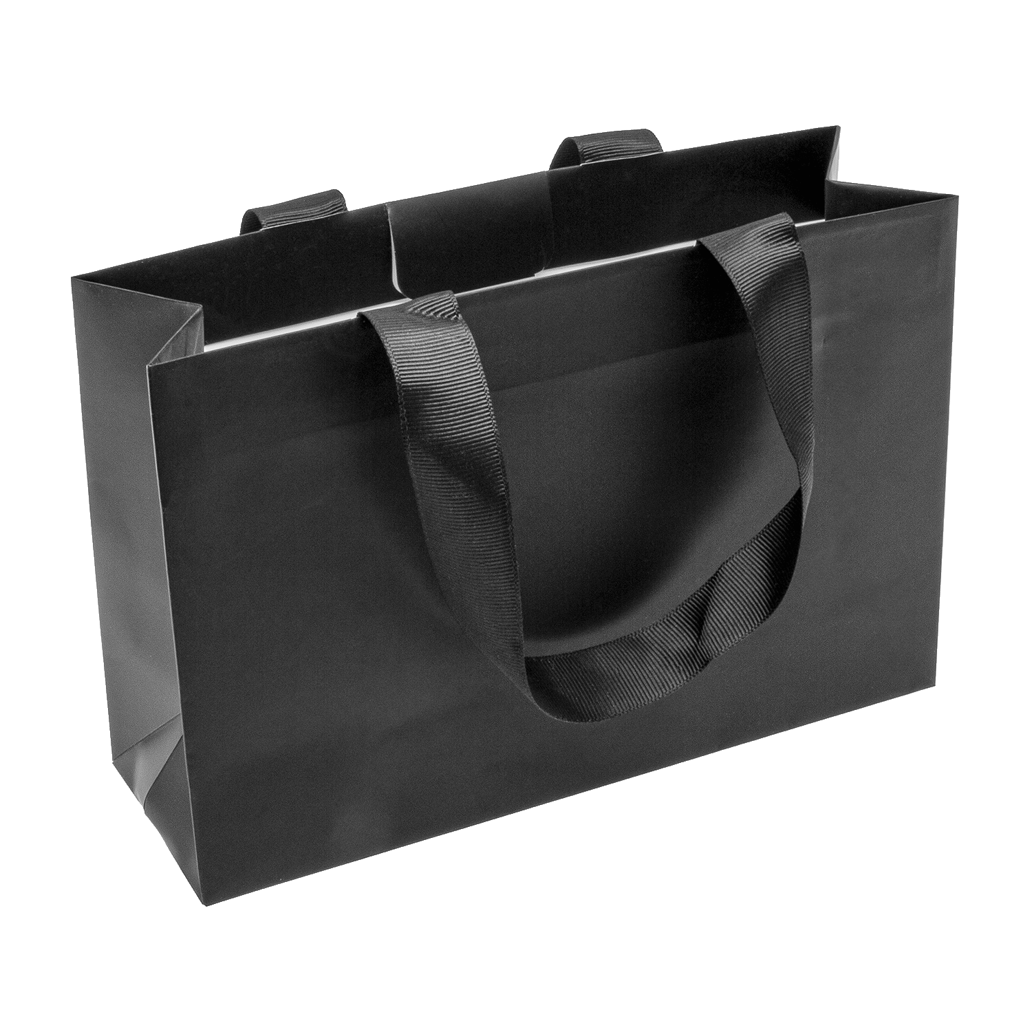 Elegante bolsa de transporte con cinta de seda y cinta adhesiva