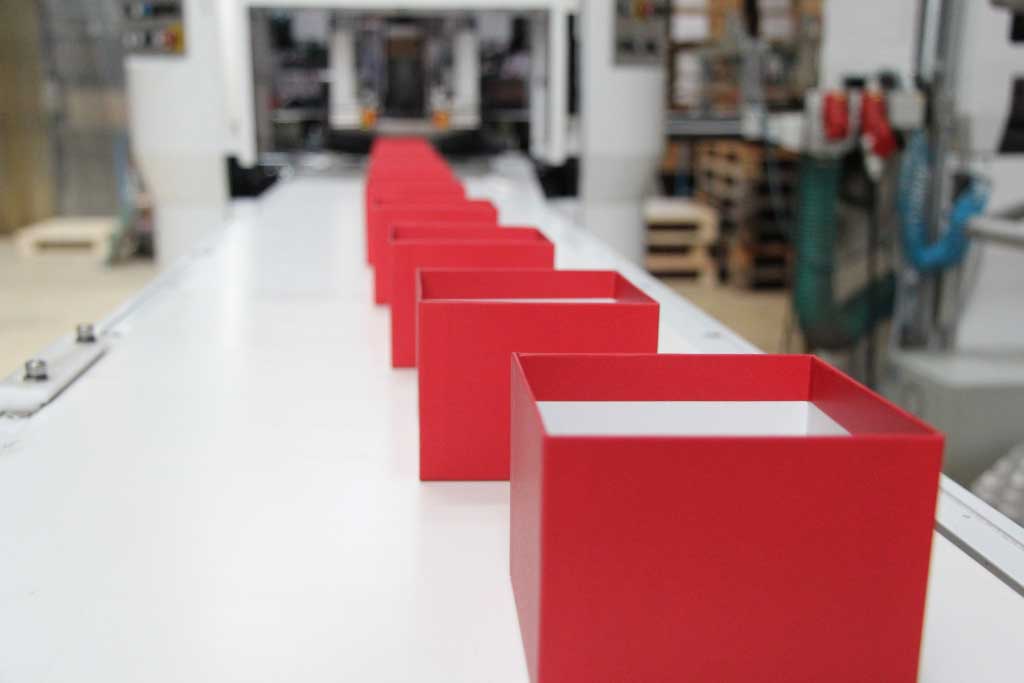 Fabricación de cajas de cartón