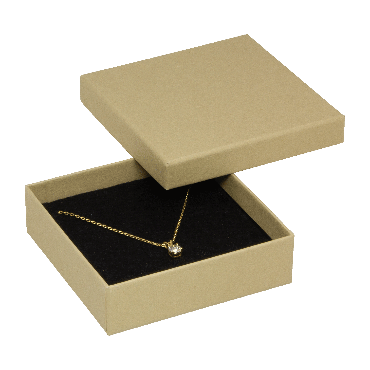 Cajas de joyería de cartón reciclado para colgantes - pendientes - pulseras