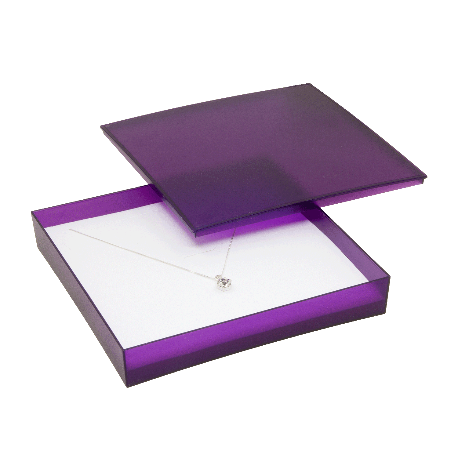 Cajas de joyería de plástico para collares