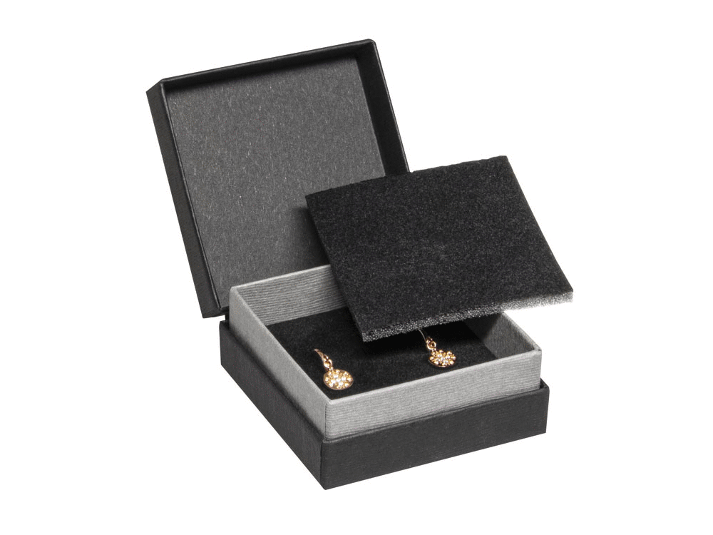 Cajas de joyería de cartón con bisagra para colgantes - pendientes Cajas de joyería de cartón con bisagra para colgantes - pendientes