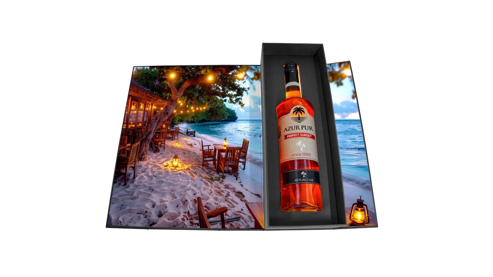 Envases luminosos para bebidas espirituosas