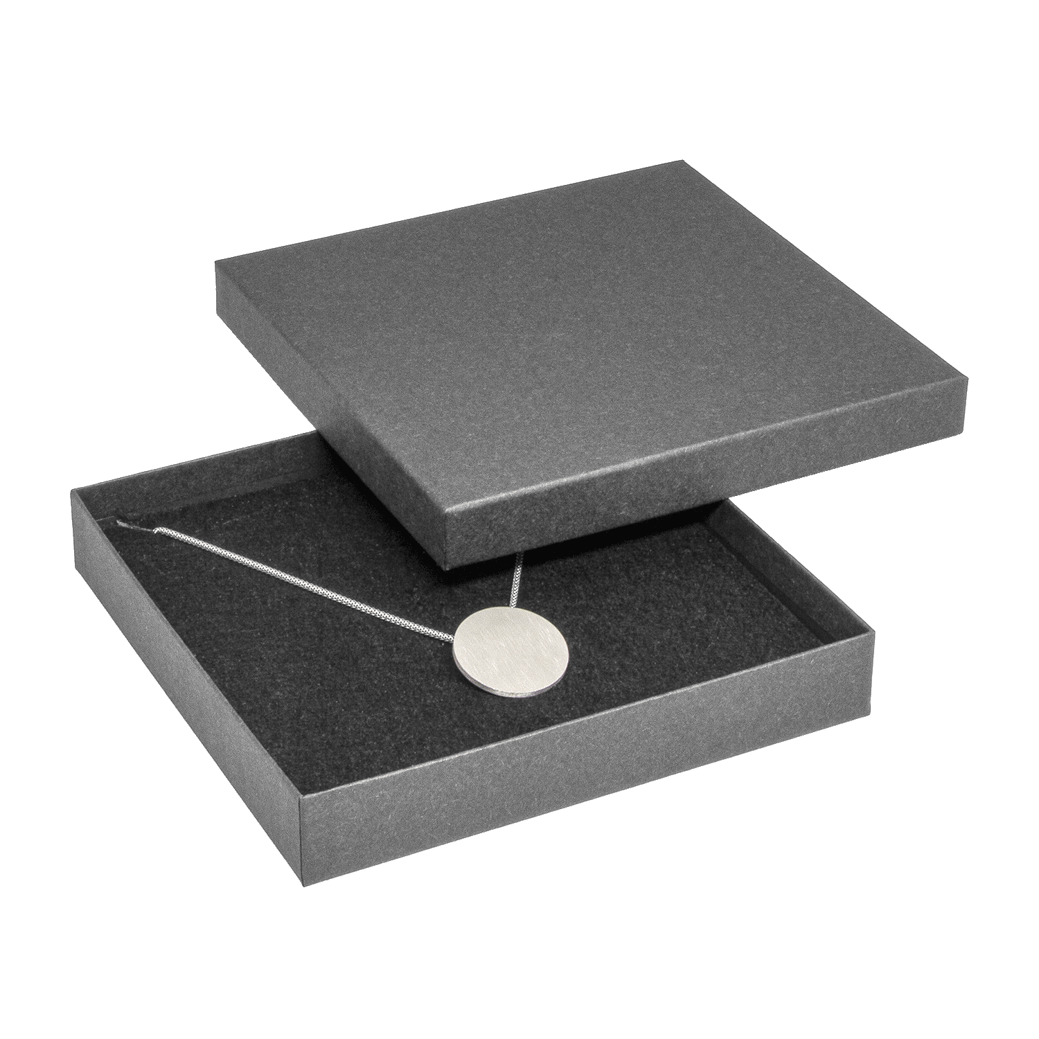 Cajas de joyería de cartón reciclado para collares