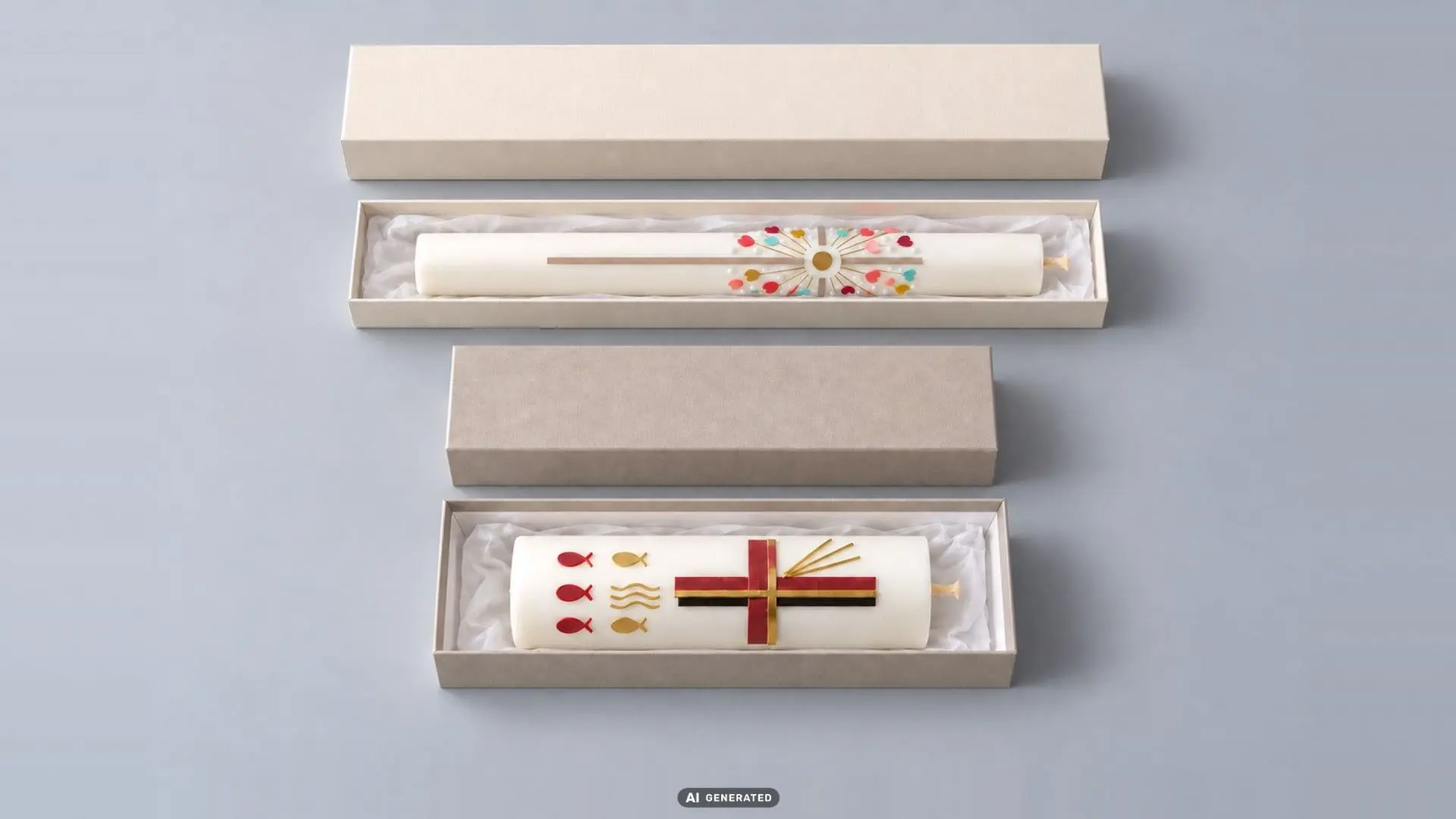 Embalaje para velas de bautizo y de confirmación