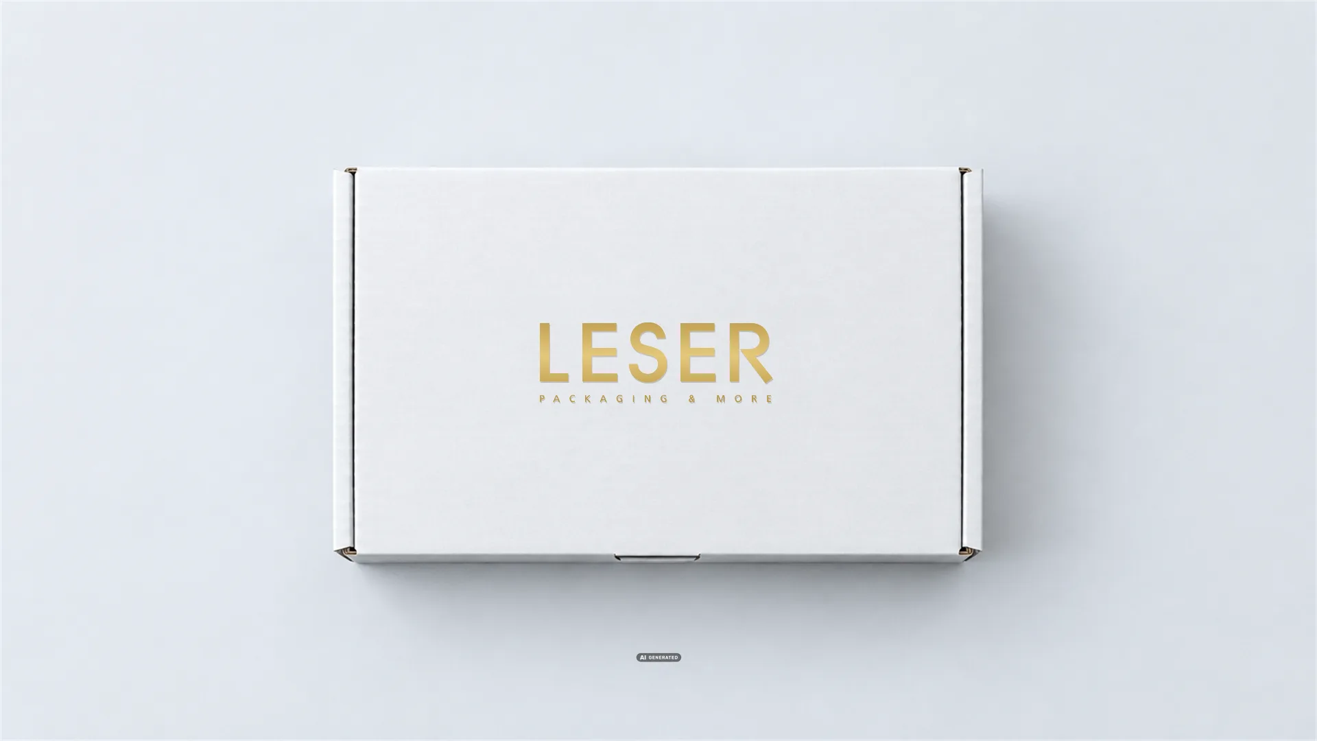 Su caja de cartón ondulado con logotipo