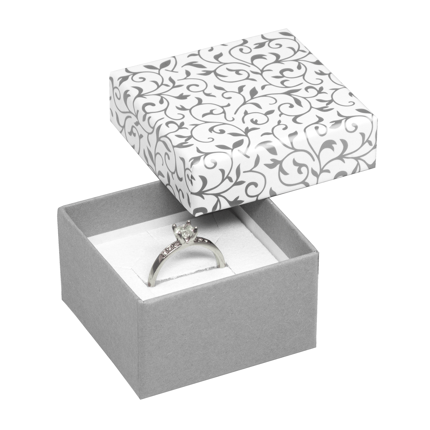 Cajas de cartón para anillos - alianzas - pendientes de botón